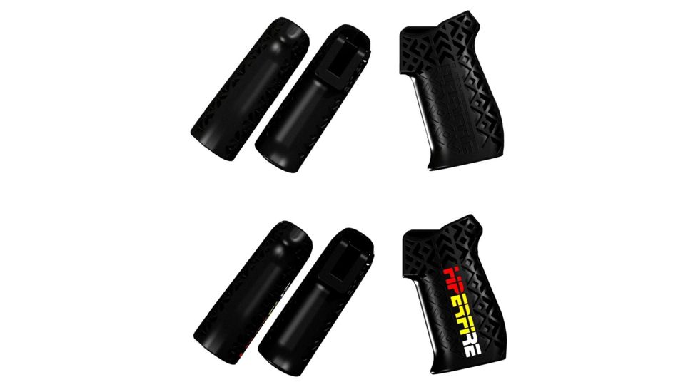 HIPERFIRE Hipergrip Pistol Grip for AR15/10 M4/16, Black Smooth, Black Textured