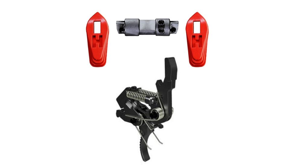 HIPERFIRE HIPERTOUCH Reflex AR-15/10 Trigger Assembly Kit w/ HIPERSWITCH Safety Selector, Red, HPTR HPSRED