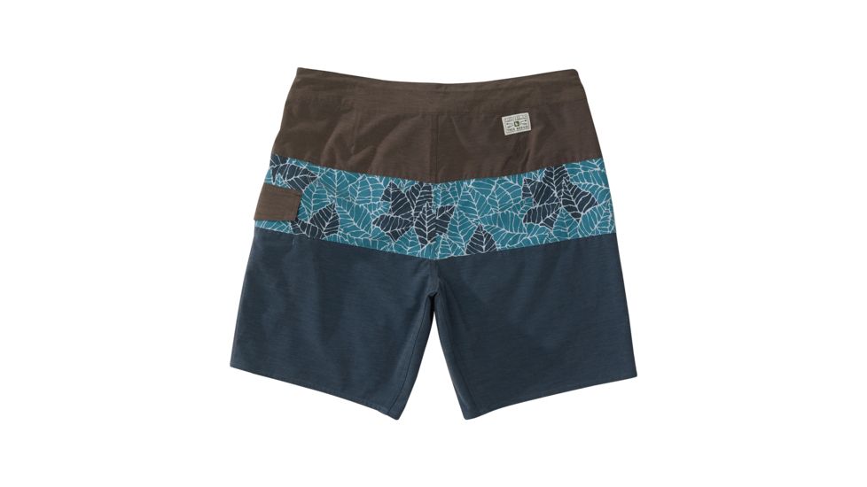 HippyTree Mens Frond Trunk Board Shorts, Blue, 28 Waist, 2160-BLUE-28