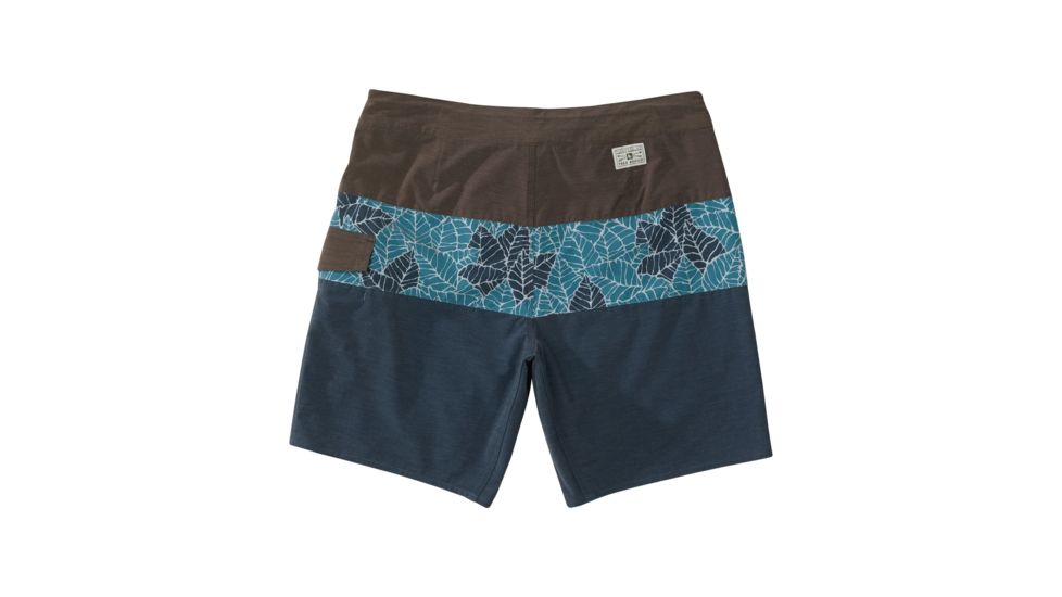 HippyTree Mens Frond Trunk Board Shorts, Blue, 30 Waist, 2160-BLUE-30