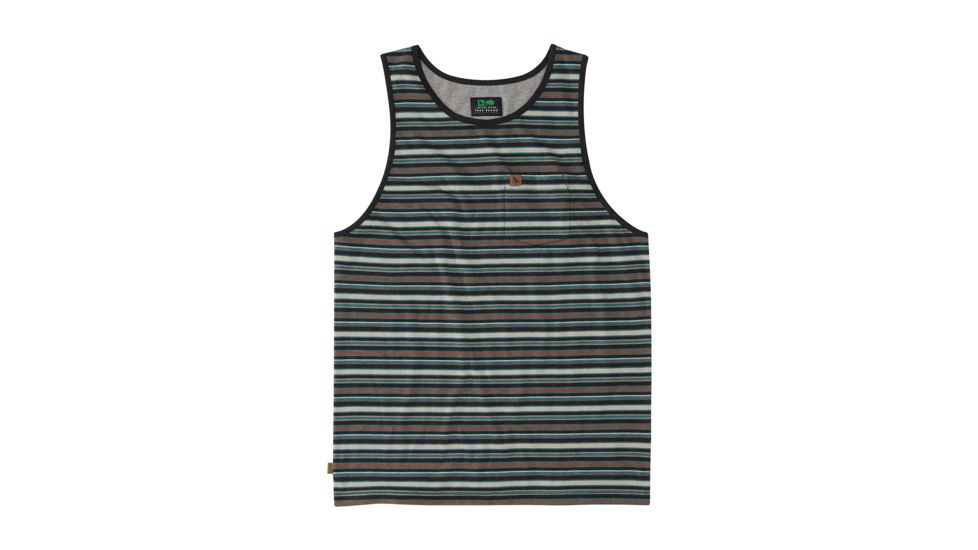 HippyTree Mens Hendrix Tank, Heather Black, Small, 2171-HEATHER BLACK-S