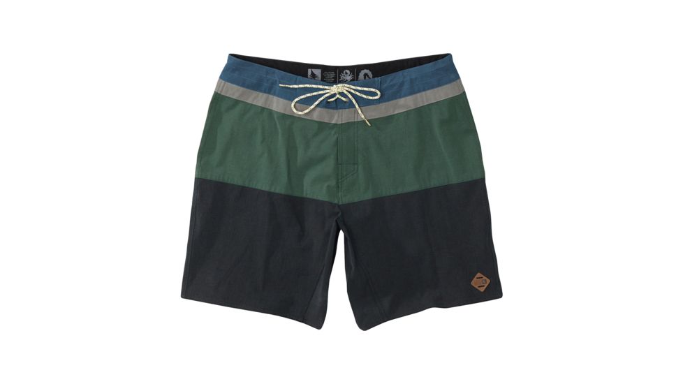 HippyTree Mens Jupiter Trunk Board Shorts, Asphalt, 32 Waist, 2158-ASPHALT-32