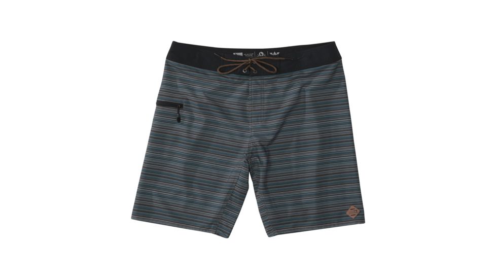 HippyTree Mens Pinline Trunk Boardshorts, Grey, 28 Waist, 2181-GREY-28