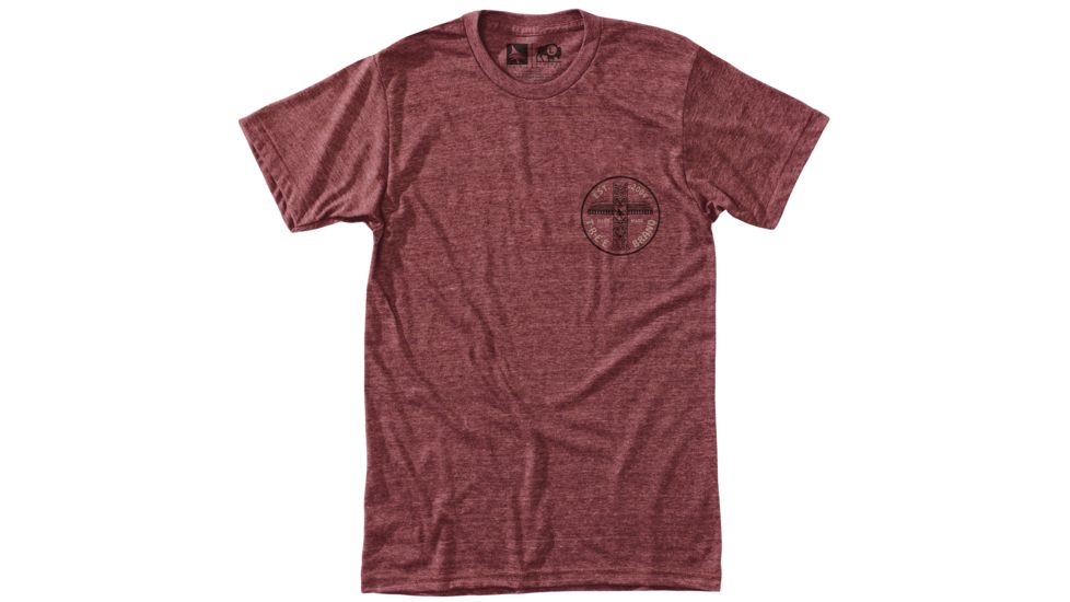 HippyTree Monument Short Sleeve T-Shirt - Men's-Heather Rust-Medium