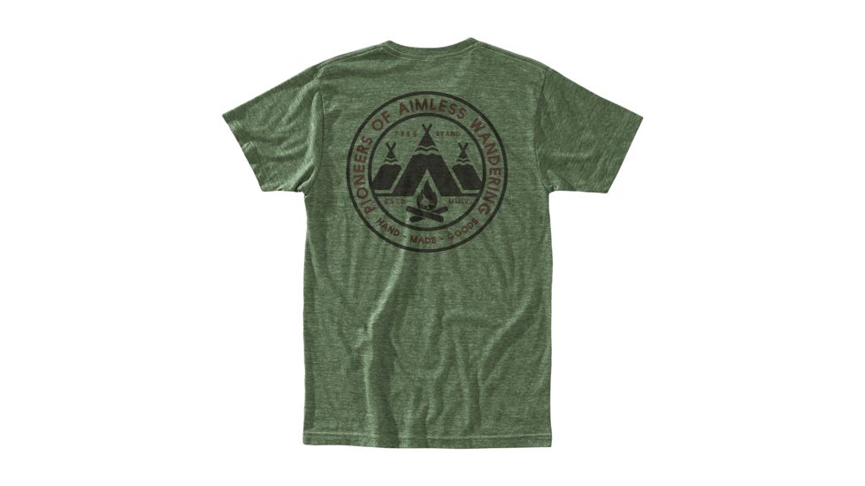 HippyTree Village Tee, Heather Army, Large 2124-Heather Army-Large