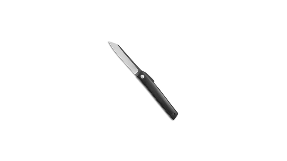 Ohta Knives Hiroaki OFF FK 9 Friction Folding Knife, 3.625in, D2, Wharncliffe Blade, Wood, Wood Handle, Wood/Gray, 8.125 inch, BHQ-71603