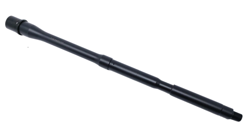 Hitman Industries AR-15 5.56x45mm NATO M4 Rifle Barrel, 14.5 inch, 1-7 Twist, Carbine Length, Nitride, Black, 556C14.5M450B7