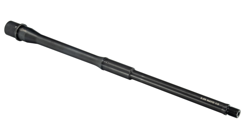 Hitman Industries AR-15 5.56x45mm NATO Pencil Rifle Barrel, 16 inch, 1-8 Twist, Carbine Length, Nitride, Black, 556C16PEN50B8