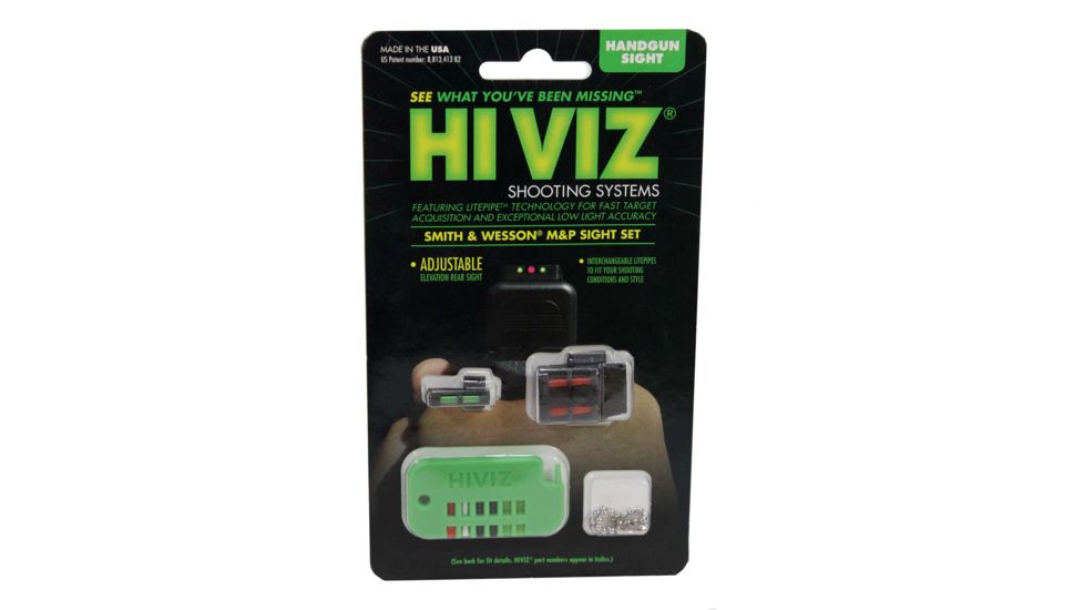HiViz Adjustable Sight Set for Smith &amp; Wesson M&amp;P, Black, 58938