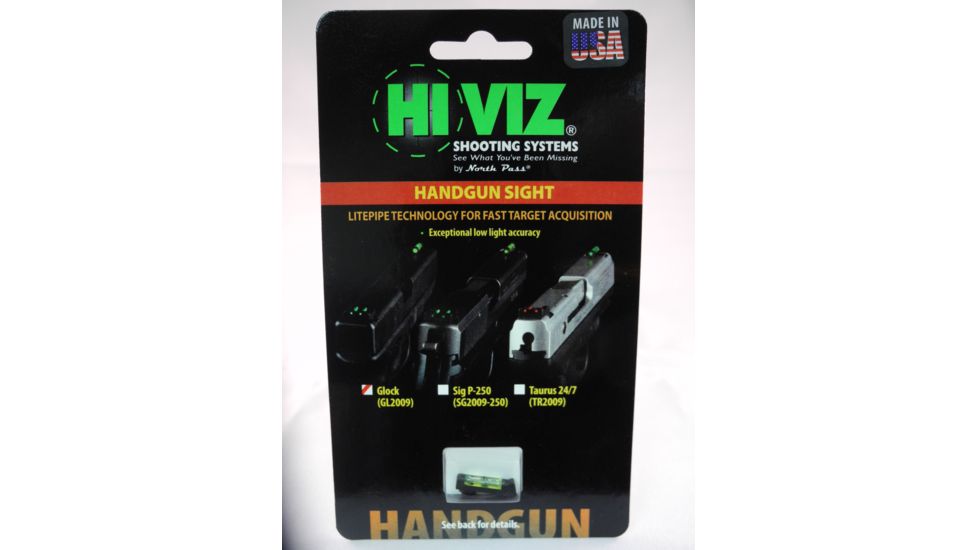 Hiviz GL2009-G, Fits Glock Overmold Tactical Front Sight Green GL2009-G, EDEMO1