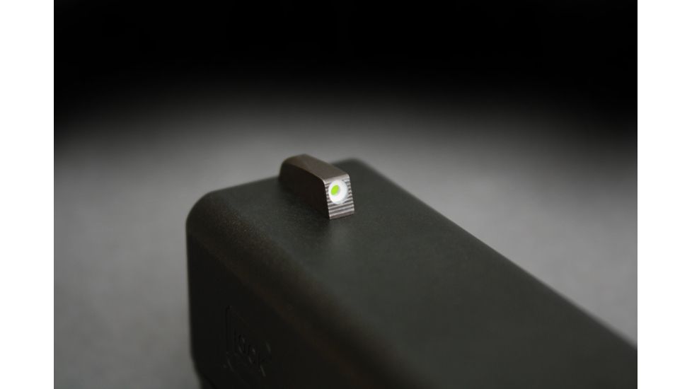 Hiviz Tritium Nitesight Set for Glock 45 ACP/10mm/45 GAP, Green W/White Outline, GLN129