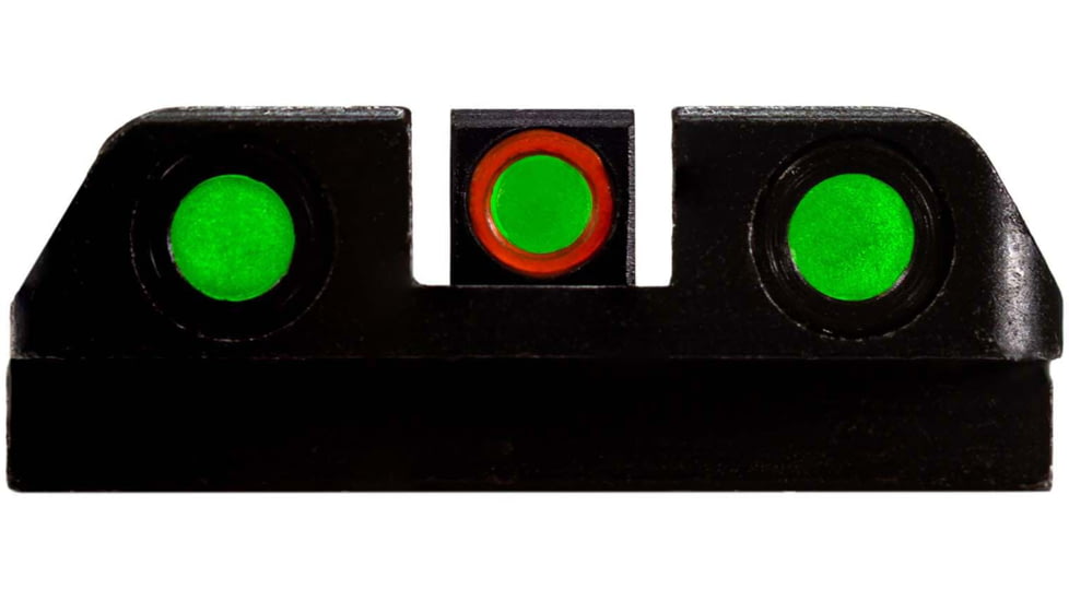 HiViz LiteWave H3 Tritium/Litepipe Pistol Night Sight Set - Fits Gen 1-5 Glock 42, Glock 43, Glock 43X &amp; Glock 48