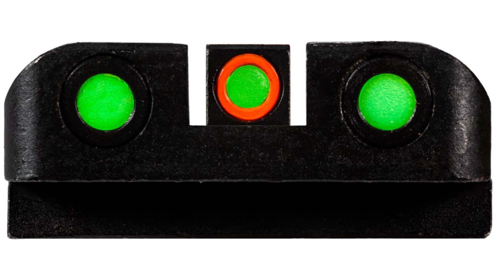 HiViz LiteWave H3 Tritium/Litepipe Pistol Night Sight Set for Glock Gen 1-5 in .45 ACP, .45 GAP, and 10mm