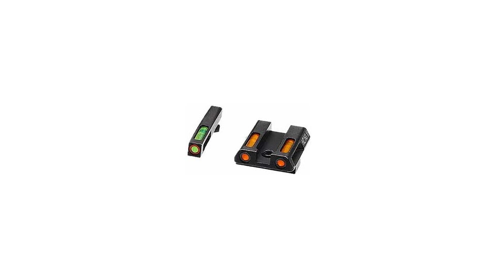 HiViz LiteWave H3 Tritium/Litepipe Pistol Night Sight Set - Fits Gen 1-5 Glock 42, Glock 43, Glock 43X &amp; Glock 48