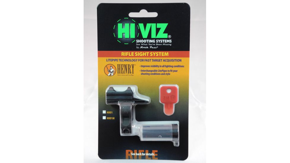 Hiviz Henry's Sight for H001M .22MAG, Interchangeable Front Sight, Red/Green HHVS001M