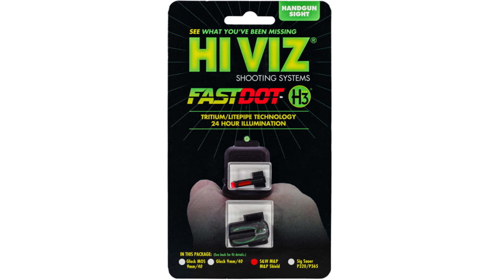 HiViz Fastdot H3 For S&amp;W M&amp;P Compact/Fullsize/Shield/Shield Plus Sight