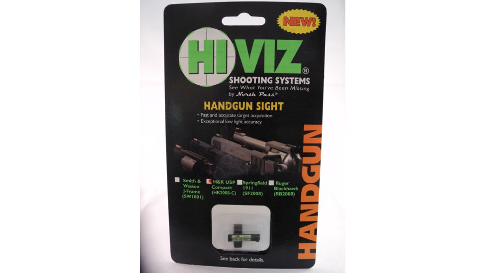 Hiviz HK2008-C-G, H &amp; K Compact Overmolded - Green Front Sight HK2008-C-G