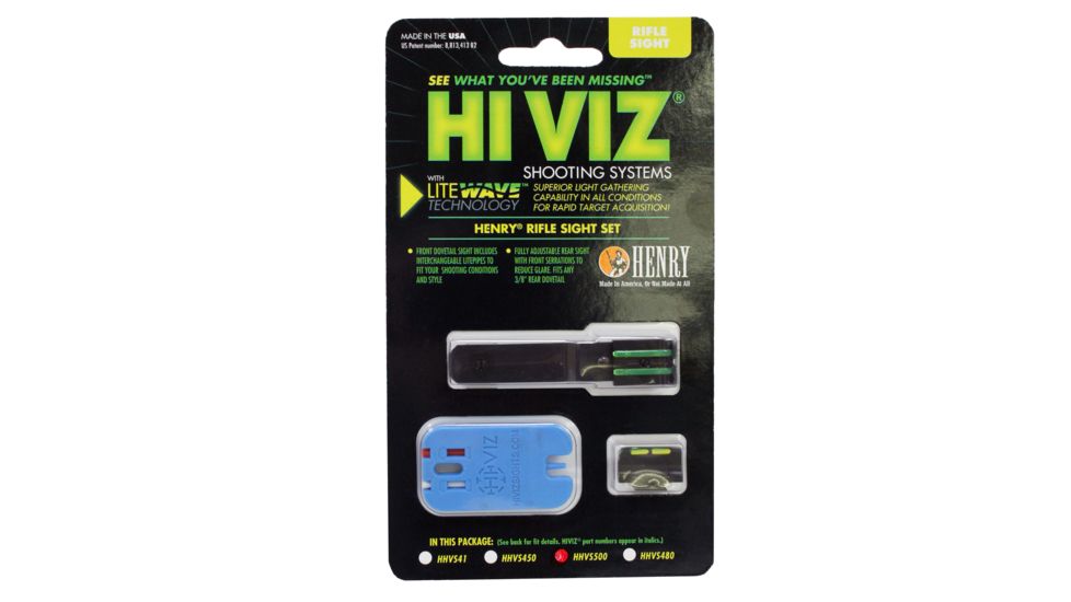 USED HiViz LiteWave F&amp;R Sight Combo Henry Rifles HHVS500, EDEMO1, Condition Fair, Other
