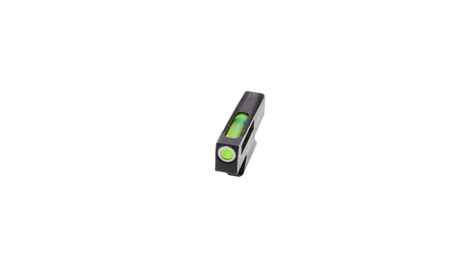 HiViz Litewave H3 Interchangeable Front Sight, S&amp;W DX, 0.250 inch Height, Black, Green Litepipe w/ White Ring, SWN3001