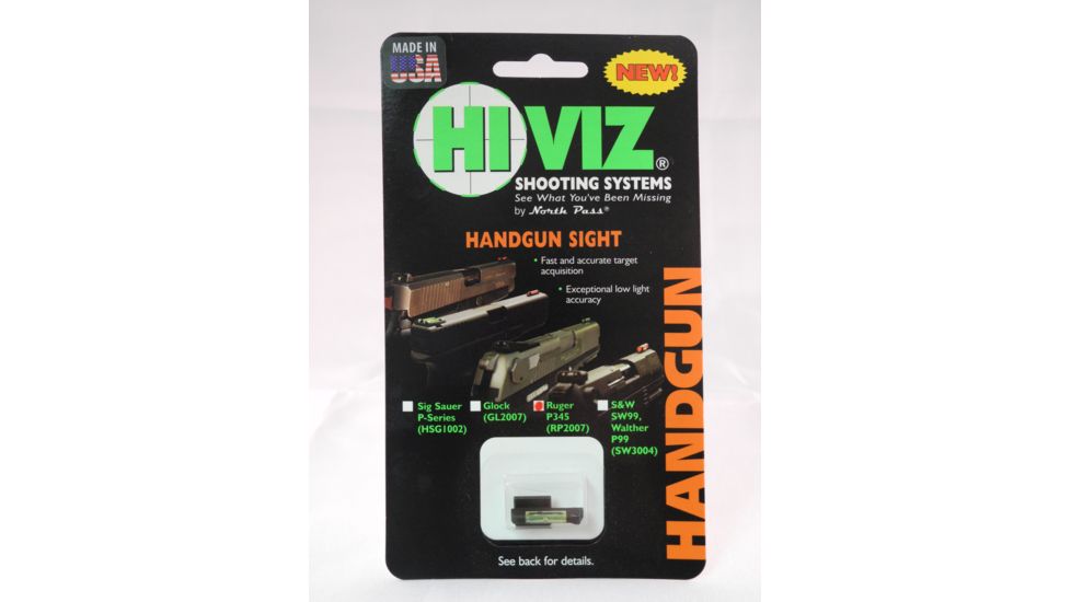 Hiviz RP2007-G, Ruger P345 Overmolded - Green Front Sight RP2007-G