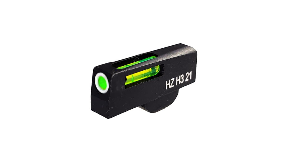 HiViz Smith and Wesson Litewave H3 Tritium/LitePipe, for 2.5in or Longer Barrel, Green with White Front Ring, SWN1002