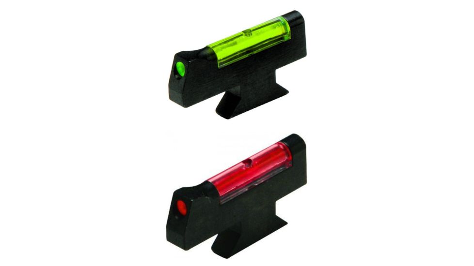 HiViz S&amp;W Illuminated Fiber Optic Front Revolver Sight - .208 Height, Green, Red