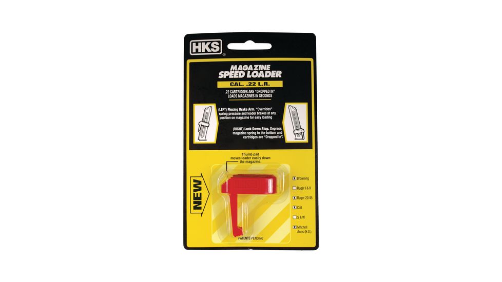 HKS .22 Long Rifle Magazine Speedloader, Buck Mark/Challenger II/Colt/Ruger 22/45, 22B