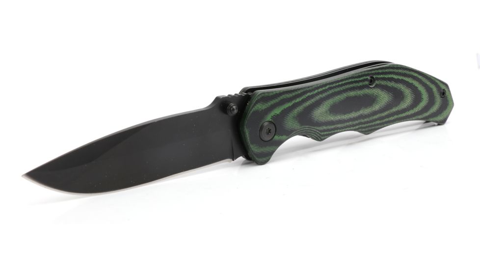 HME Products 4.5in Folding Pocket Knife w/Rubber Handle, HME-KN-45PK