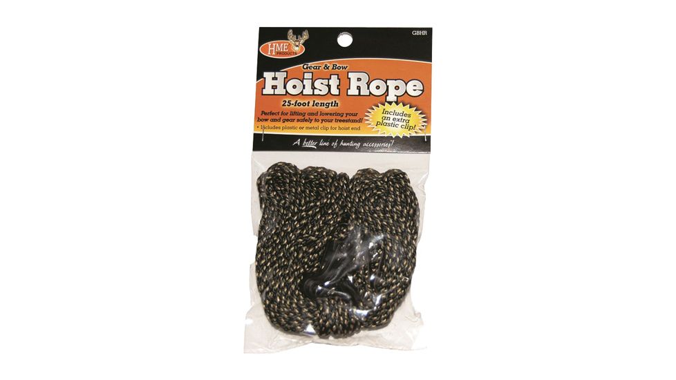 Hme Products Hme Gear &amp; Bow Hoist Rope W/metal Clips 25' 1ea