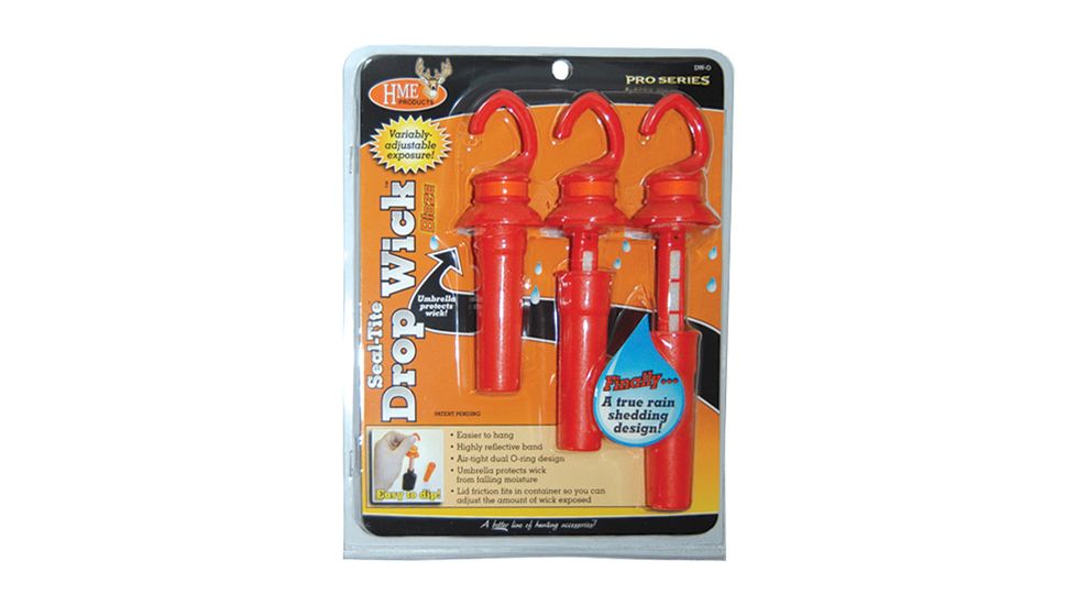 Hme Products HME Seal-tite Drop Wick Scent Dispenser, Orange, 3/pk