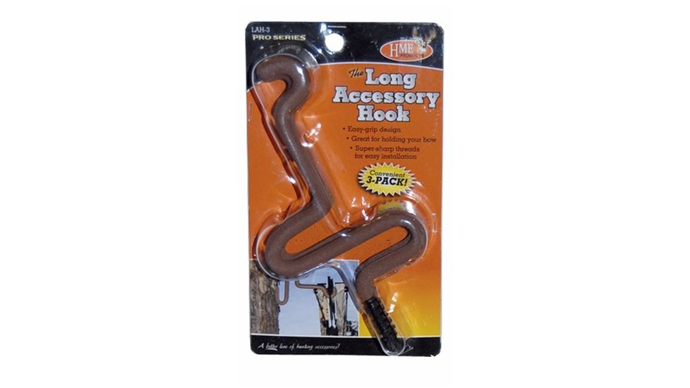 HME Products Long Hunting Accessory Hook, Pack of 3, HME-LAH-3