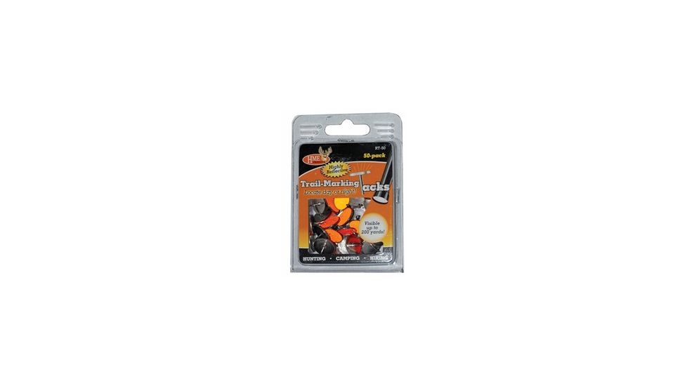 HME Products Reflective Tacks, Orange, Pack of 50, HME-RT-50