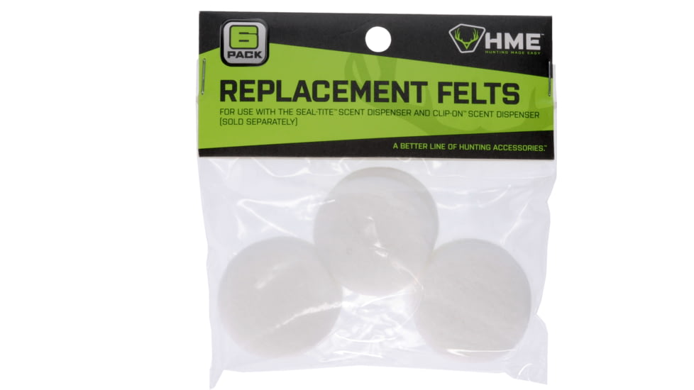 HME Products Replacement Felts, Pack of 6, HME-RF