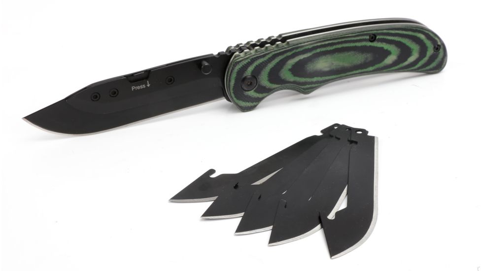 HME Products Scalpel Skinning Knife w/5 Replaceable Blades, Stainless Steel, HME-KN-SSK