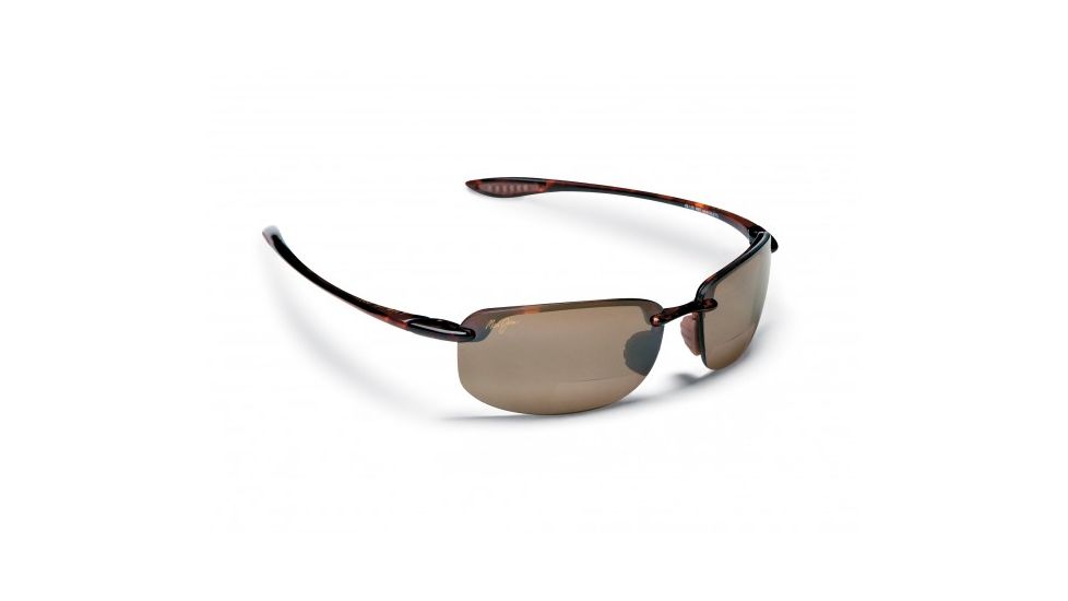 Maui Jim Ho'okipa Reader Sunglasses w/ Tortoise Frame and HCL Bronze 1.50 Magnification Lenses - H807-1015, Quarter View