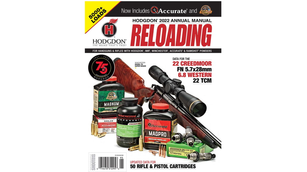 Hodgdon Powder Hodgdon Annual Powder Manual 2022, Handgun/Rifle, 19th Edition, AM22