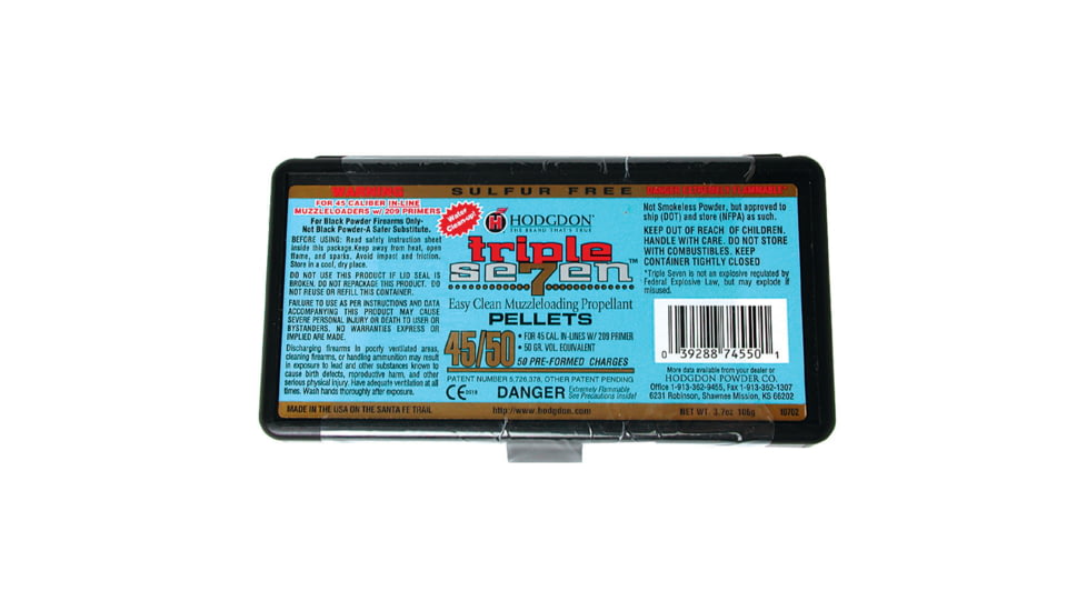Hodgdon Triple Seven Pellets 45/50, 50 Per Box/12 Boxes Per Case, T74550