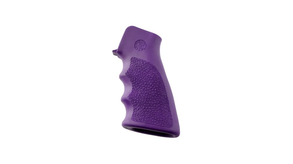 Hogue AR-15/M-16 Rubber Grip w/ Finger Grooves, Purple, 15006