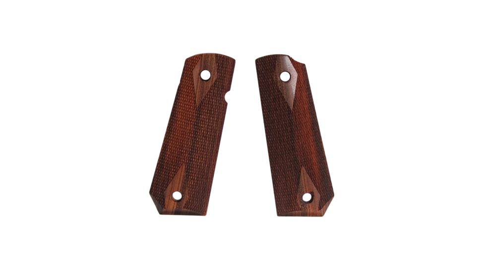 Hogue 1911 Govt. Ambidextrous Safety Cut Grip, Model Bobtail, Checkered, Goncalo, 45251