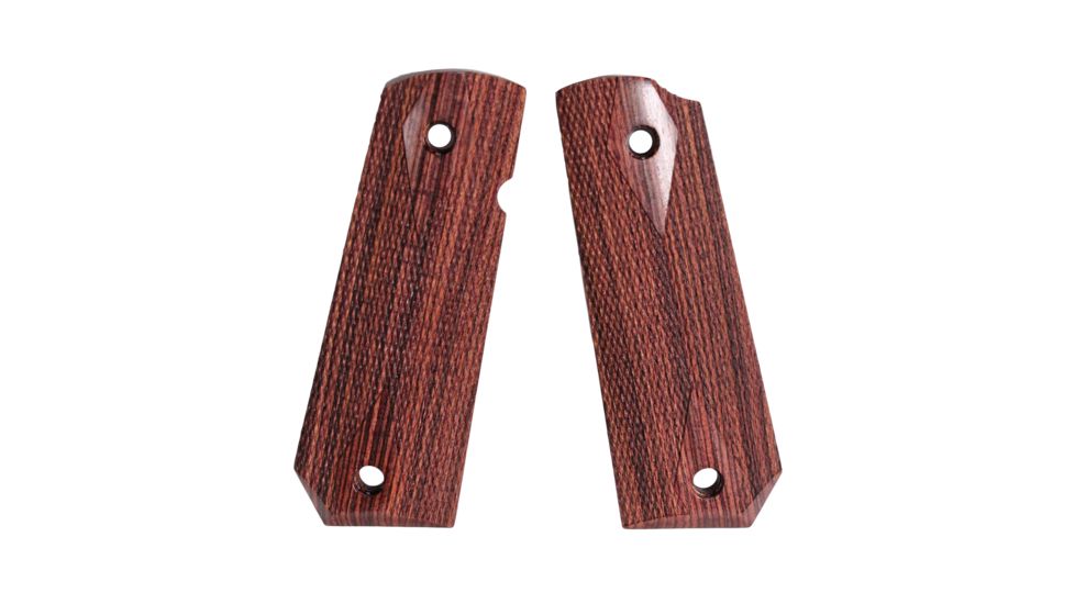 Hogue 1911 Govt. Ambidextrous Safety Cut Grip, Model Bobtail, Checkered, Kingwood, 45651