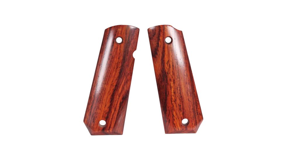 Hogue 1911 Govt. Ambidextrous Safety Cut Grip, Model Bobtail, Smooth, Coco Bolo, 45850