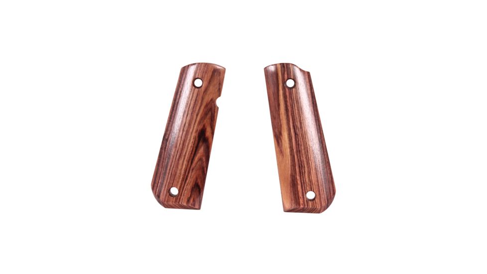 Hogue 1911 Govt. Ambidextrous Safety Cut Grip, Model Bobtail, Smooth, Kingwood, 45650