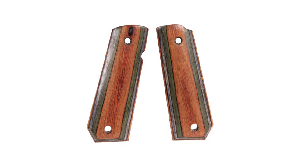 Hogue 1911 Govt. Ambidextrous Safety Cut Grip, Model Bobtail, Smooth, Lamo Camo, 45450