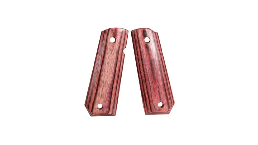 Hogue 1911 Govt. Ambidextrous Safety Cut Grip, Model Bobtail, Smooth, Rosewood Laminate, 45550