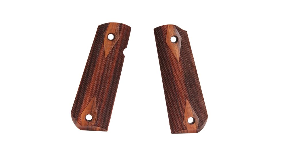 Hogue 1911 Govt. Ambidextrous Safety Cut Grip, Model Round Heel, Checkered, Goncalo, 45241