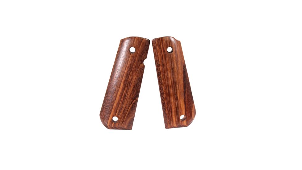 Hogue 1911 Govt. Ambidextrous Safety Cut Grip, Model Round Heel, Smooth, Goncalo, 45240