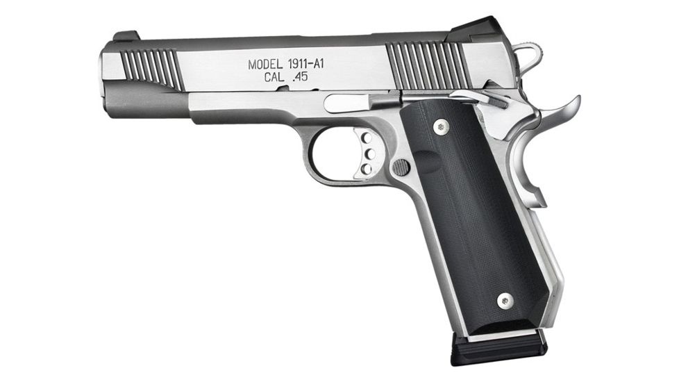 Hogue 1911 Govt. Grip, Model Bobtail, Smooth, G10, Black 01949