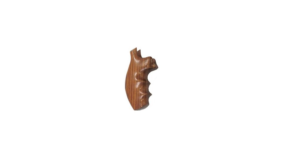 Hogue Goncalo Alves Hardwood Grips S&amp;W K&amp;L Frame Round Butt 19200