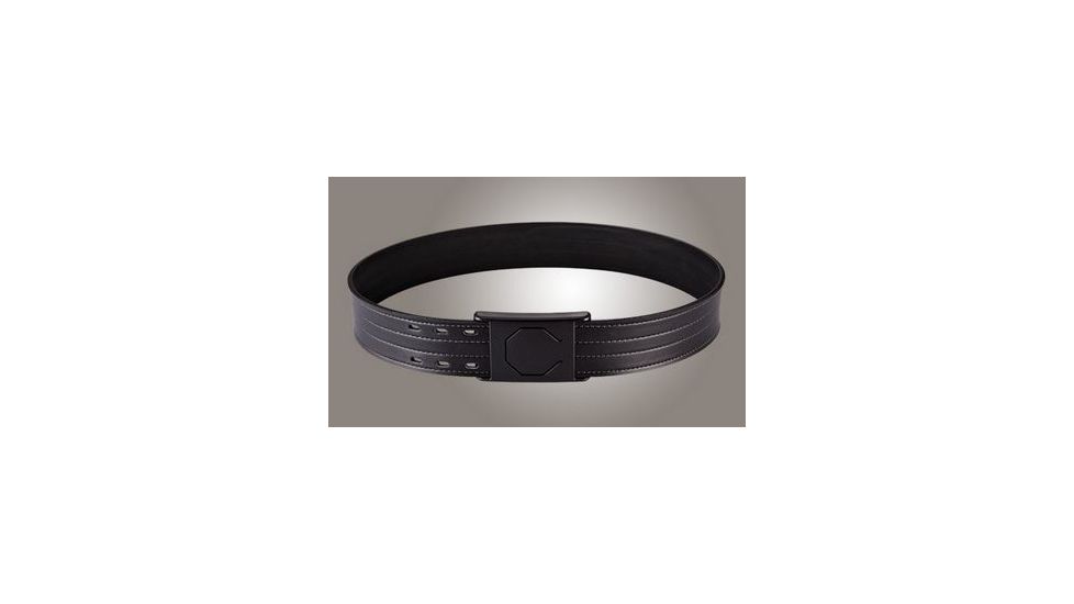 Hogue 2in. Black 48in. Waist Duty Belt Nytek Lining 4 Row Stitching w/ 1 Piece Safety Buckle Polymer, Black 50348
