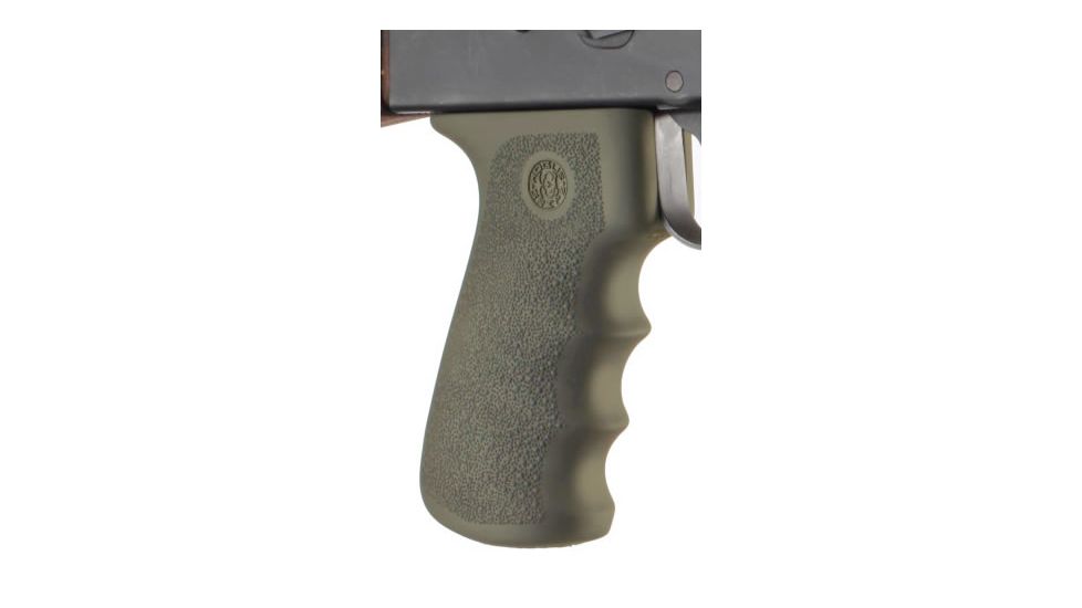 Hogue AK-47/AK-74 Rubber Grip with Finger Grooves OD Green 74001